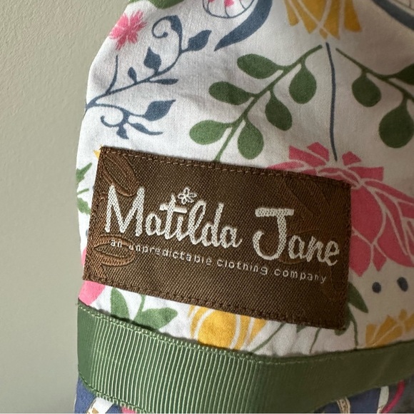 Matilda Jane 6 Choose Your Own Path Gold Star Pencil Dress Mustard Yellow Floral - Picture 8 of 10